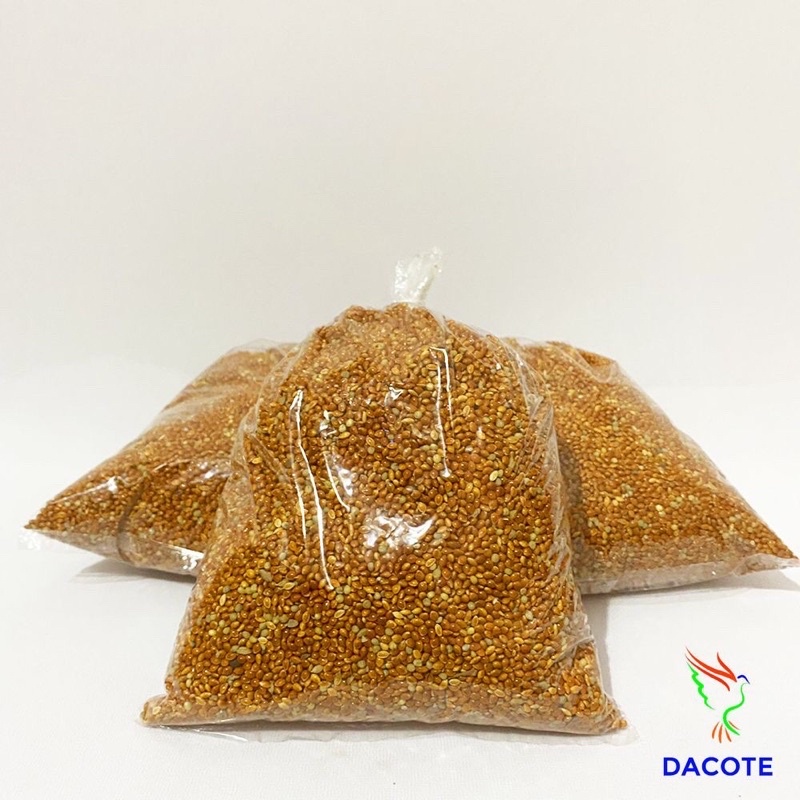 Hạt kê bóng đỏ hạt to cho chim cảnh, vẹt, yến phụng