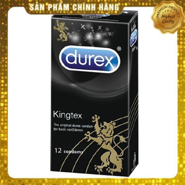 BAO CAO SU DUREX KINGTEX ÔM SÁT HỘP 12 CHIẾC 49mm xịn