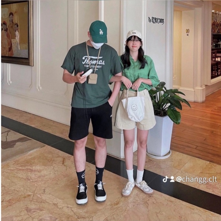 Áo Phông 3158 Dáng Rộng In Chữ Thomas Chất Cotton Khô Nam Nữ Mặc Đều Xinh | BigBuy360 - bigbuy360.vn