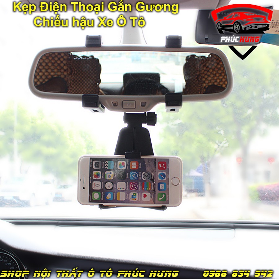 ⚡️Freeship 99k - Toàn quốc⚡️ Giá Đỡ Điện Thoại Gắn Gương Chiếu Hậu Xe Ô Tô