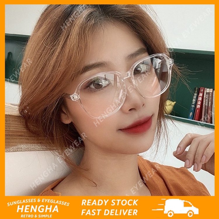 Kính râm thiết kế gọng hình oval bản to màu kẹo ngọt sành điệu cho nam nữ