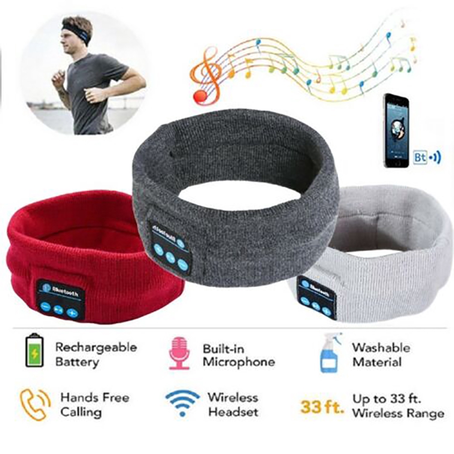 Băng Đô Dệt Kim PULIERDE Z3 Kết Nối Bluetooth 5.0 Nghe Gọi Nghe Nhạc Thích Hợp Tập Thể Dục Ngoài Trời