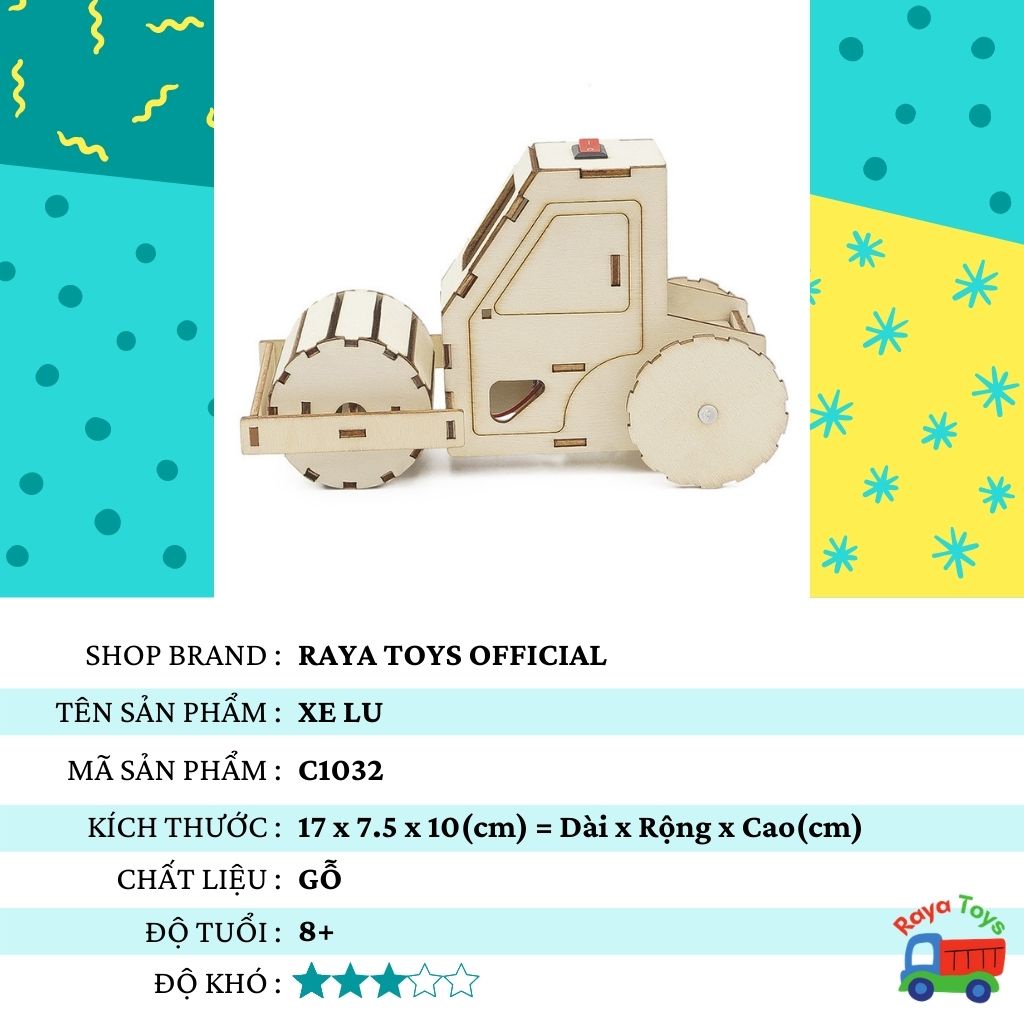 Đồ chơi tư duy khoa học steam bằng gỗ cho bé lắp ghép sáng tạo robot, quà tặng sinh nhật cho trẻ em
