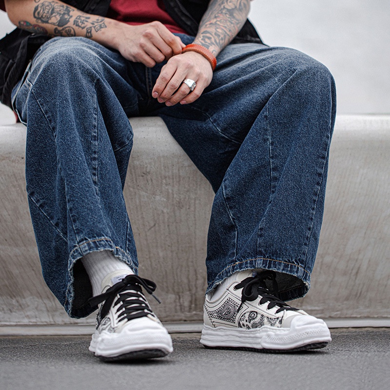 Giày thể thao MADEN bằng vải thoáng khí đế dày mũi vỏ sò thời trang mùa hè Nhật Bản