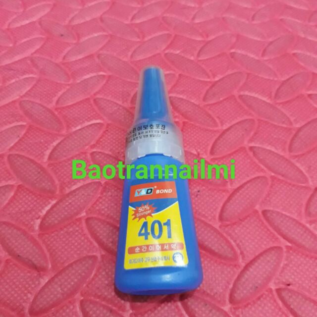 Keo 401  gắn móng giả và đá hình siêu chắc dung tích 15ml