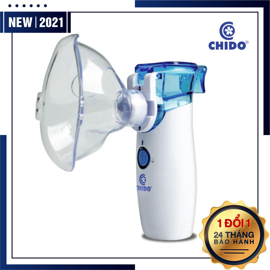 Máy xông mũi họng điện dung cầm tay CHIDO công nghệ Nhật Bản Chính hãng