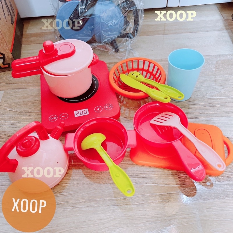 Đồ chơi ! Bếp từ và đồ nấu ăn nhà bếp