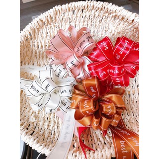 ✅ NƠ GÓI QUÀ Lụa Hai Màu Kẻ Sọc Cao Cấp Bảng To trang tri hoa, sinh nhật, cưới hỏi