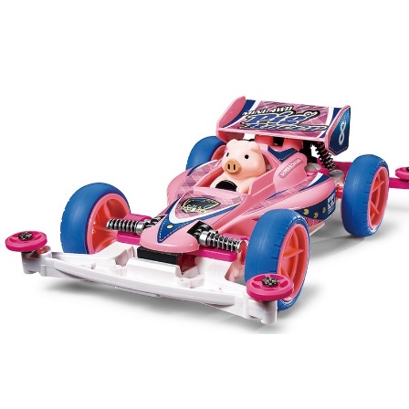 Mô hình xe đua lắp ráp chạy bằng pin Mini 4WD &quot;MINI 4WD PIG RACER&quot; [] 18089  TAMIYA