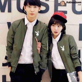 Áo khoác cặp nam nữ logo dễ thương