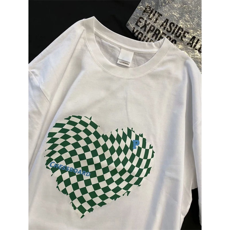 Áo Thun 100% Cotton Tay Ngắn Phong Cách Hàn Quốc Thời Trang Mùa Hè 2022 Cho Nữ