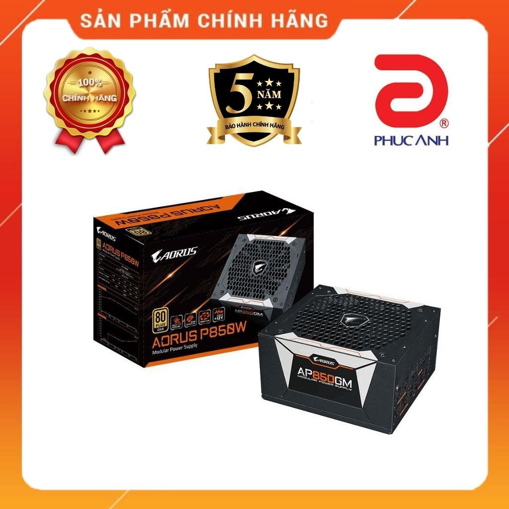 Nguồn Giga.byte A.orus P850W 80 Plus Gold M.odular