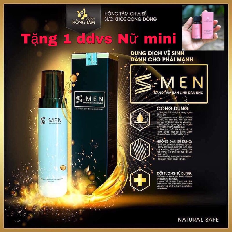 Dung dịch vệ sinh NAM S-MEN dạng Gel - Gel vệ sinh giúp khử mùi hôi, làm sạch da vùng kín nam giới