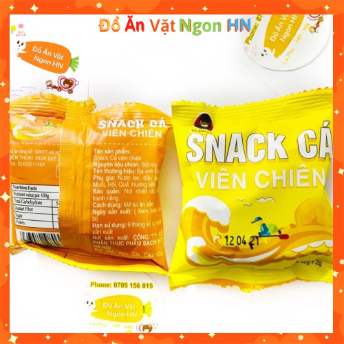 60 Gói Snack Cá Viên Chiên Bim Bim Ngon Giá Rẻ Hấp Dẫn Cho Mọi Người