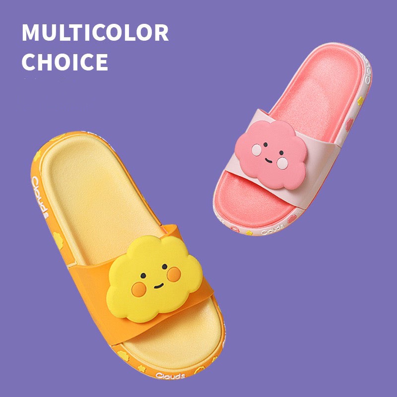 DÉP NỮ QUAI NGANG ĐÍNH HÌNH ĐÁM MÂY, SIÊU MỀM SIÊU ÊM CHÂN, PHONG CÁCH HÀN QUỐC