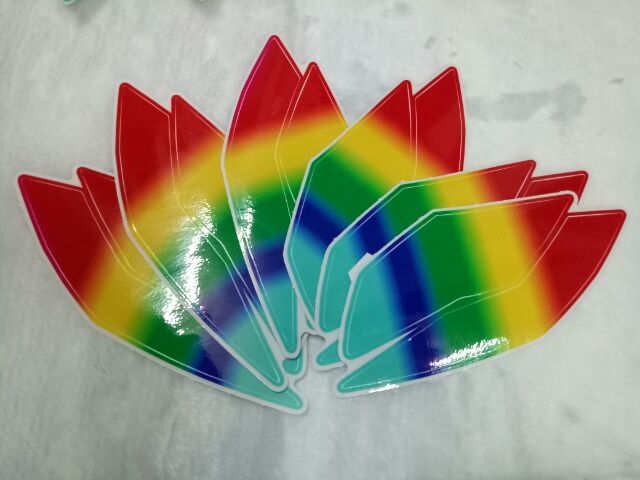 Tem logo -Combo 2 cặp tem dán demi xi nhan trước và sau dành cho xe winner nhiều màu