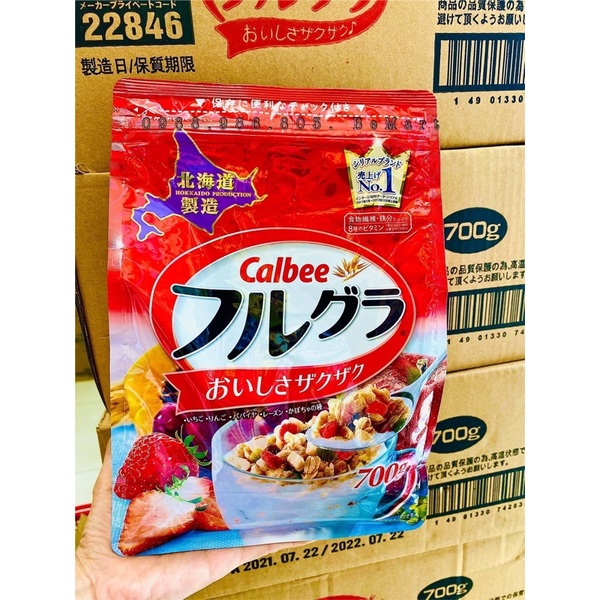 ( sỉ thùng 6 gói ) ngũ cốc calbee (date 07/2022 )