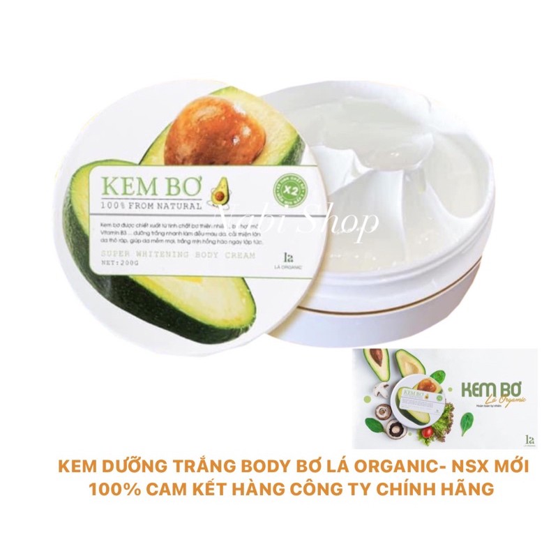 Kem dưỡng trắng BODY BƠ chính hãng Cty LÁ ORGANIC | BigBuy360 - bigbuy360.vn