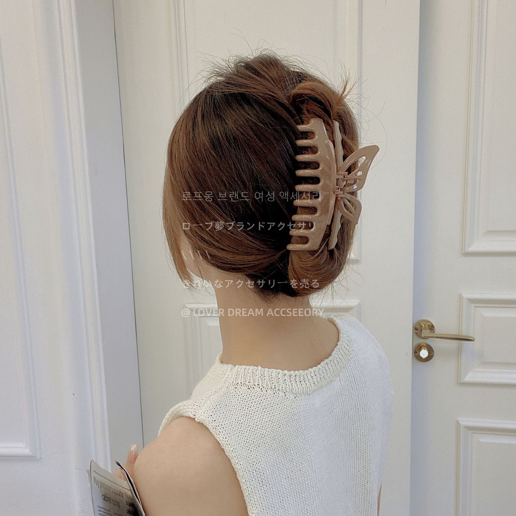 Kẹp tóc HAIMEIKANG hình bướm màu sắc ngọt ngào phong cách Hàn Quốc cho nữ