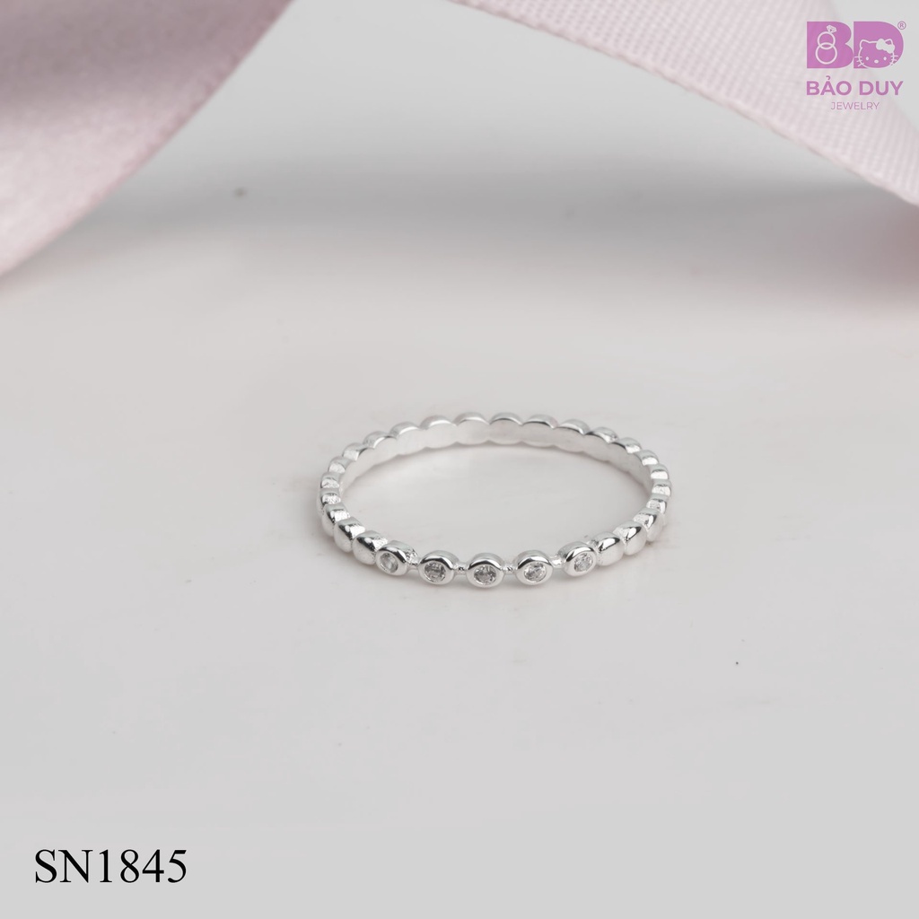 Nhẫn bạc BDSilver bi tròn - SN1845