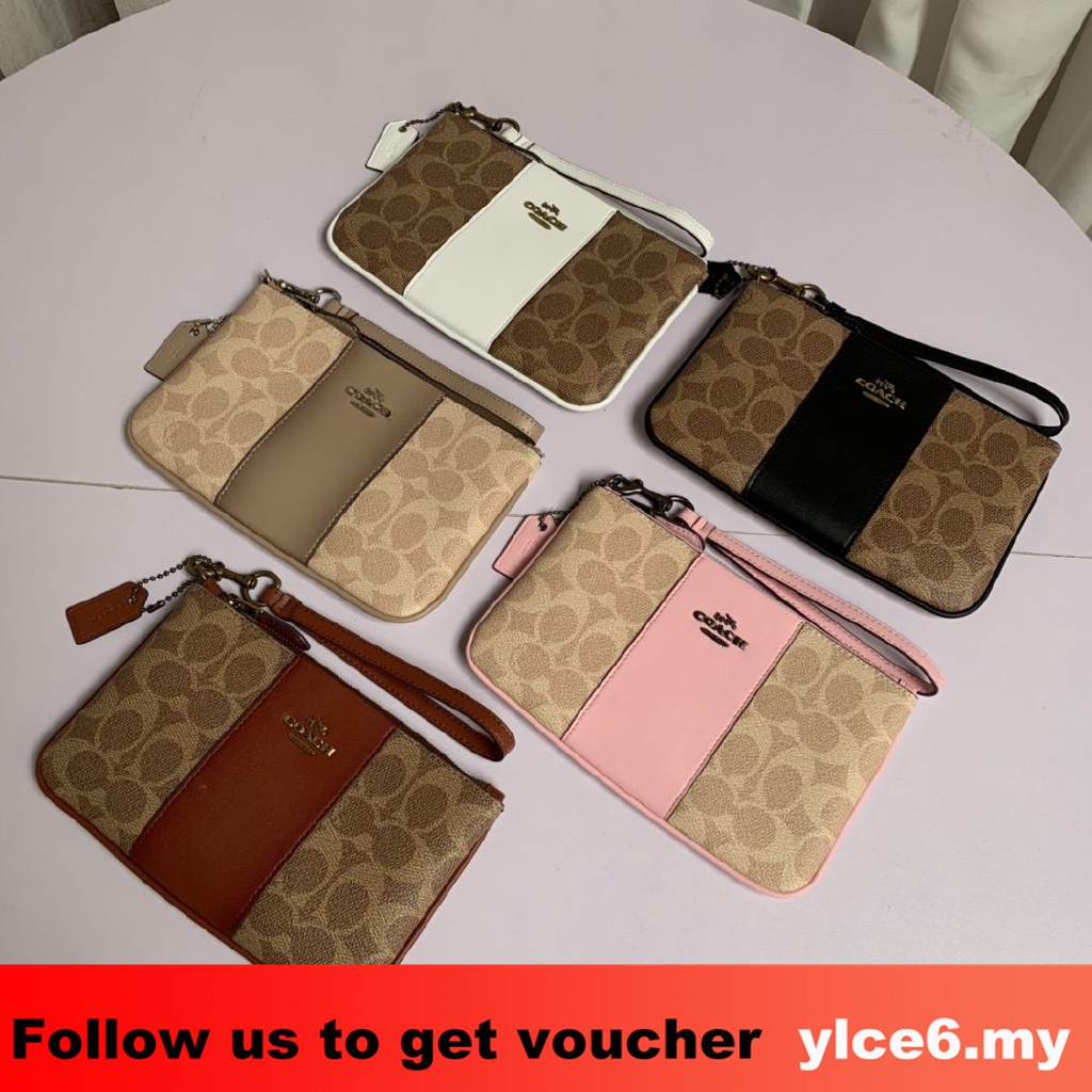 ♀Ví Canvas Họa Tiết Chữ Ký Coach 32445 67070 87642 f32445 f67070 f87642