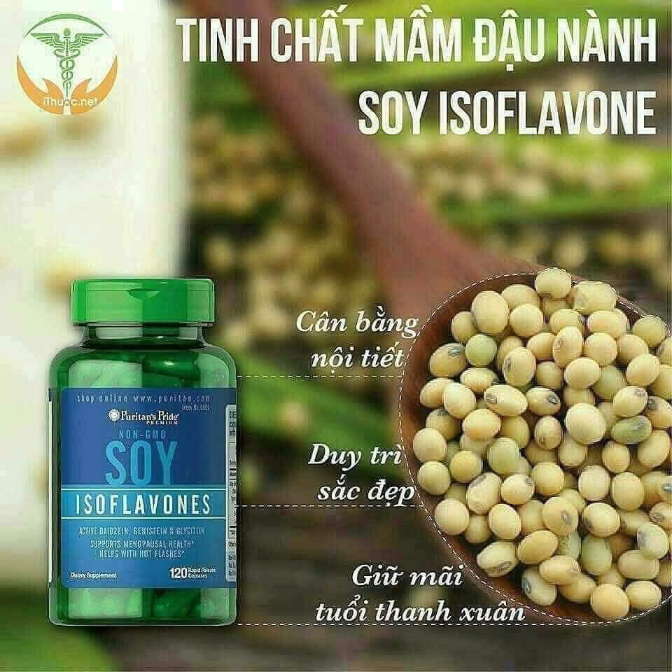 Tinh Chất Mầm Đậu Nành Soy Isoflavones Puritan's Pride -120 viên