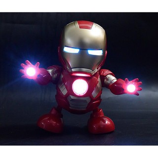 Đồ chơi Robot Người Sắt Iron Man nhảy múa vui nhộn có đèn LED