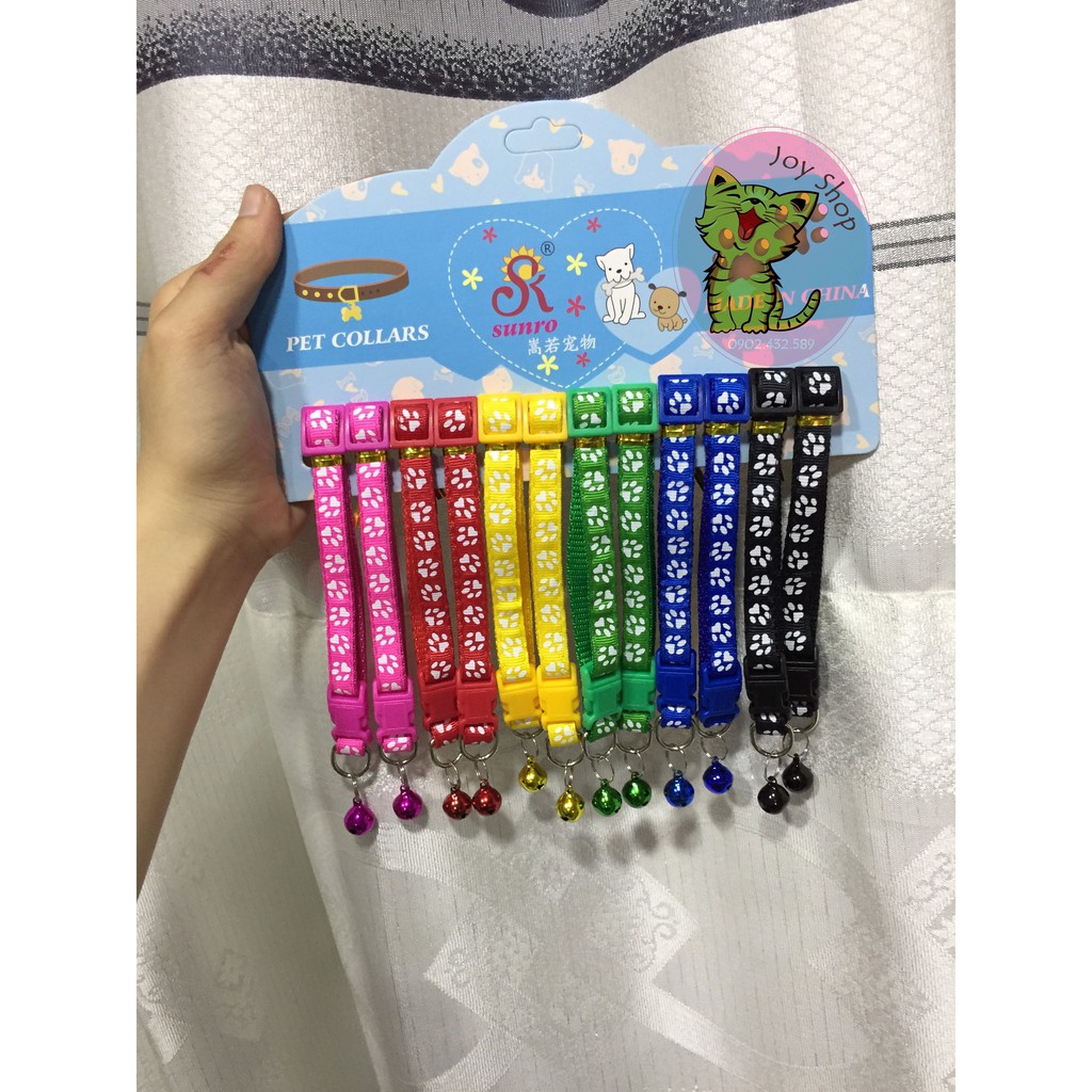 [Mã PET50K giảm Giảm 10% - Tối đa 50K đơn từ 250K] VÒNG CỔ DẤU CHÂN CHO MÈO