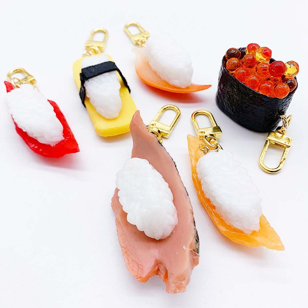 Móc khóa hình sushi cá hồi Nhật Bản xinh xắn