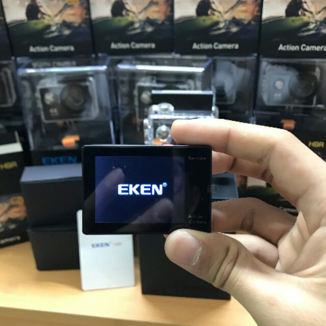 Combo Camera hành trình Eken H9R + Dock sạc đôi + pin và thẻ nhớ chính hãng