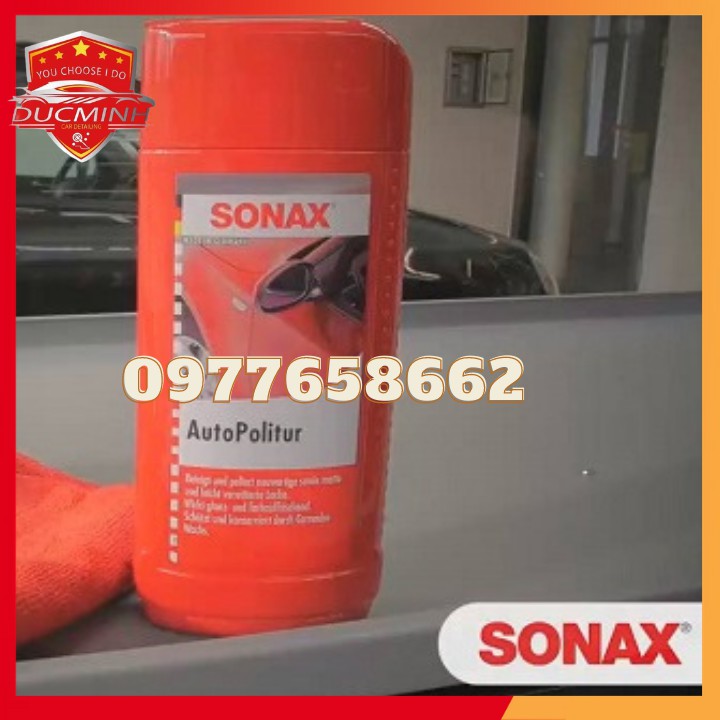 Kem Đánh Bóng Sơn ⚡ 𝑭𝑹𝑬𝑬 𝑺𝑯𝑰𝑷⚡ Kem Đánh Bóng Phục Hồi Sơn Mờ Xước Của Xe SONAX Car Polish