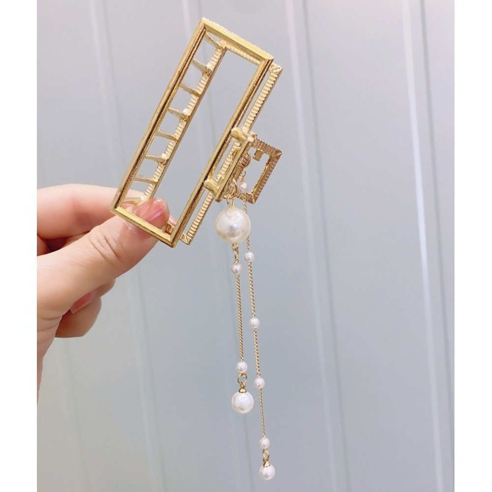 Kẹp tóc đính ngọc trai giả thời trang 2021 cho nữ