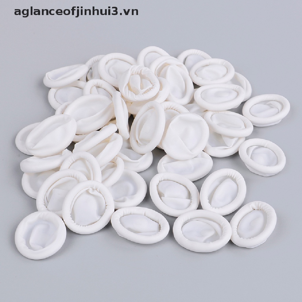 [Hàng mới về] Set 20/ 100 găng ngón tay cao su latex bảo vệ ngón tay dùng một lần tiện lợi