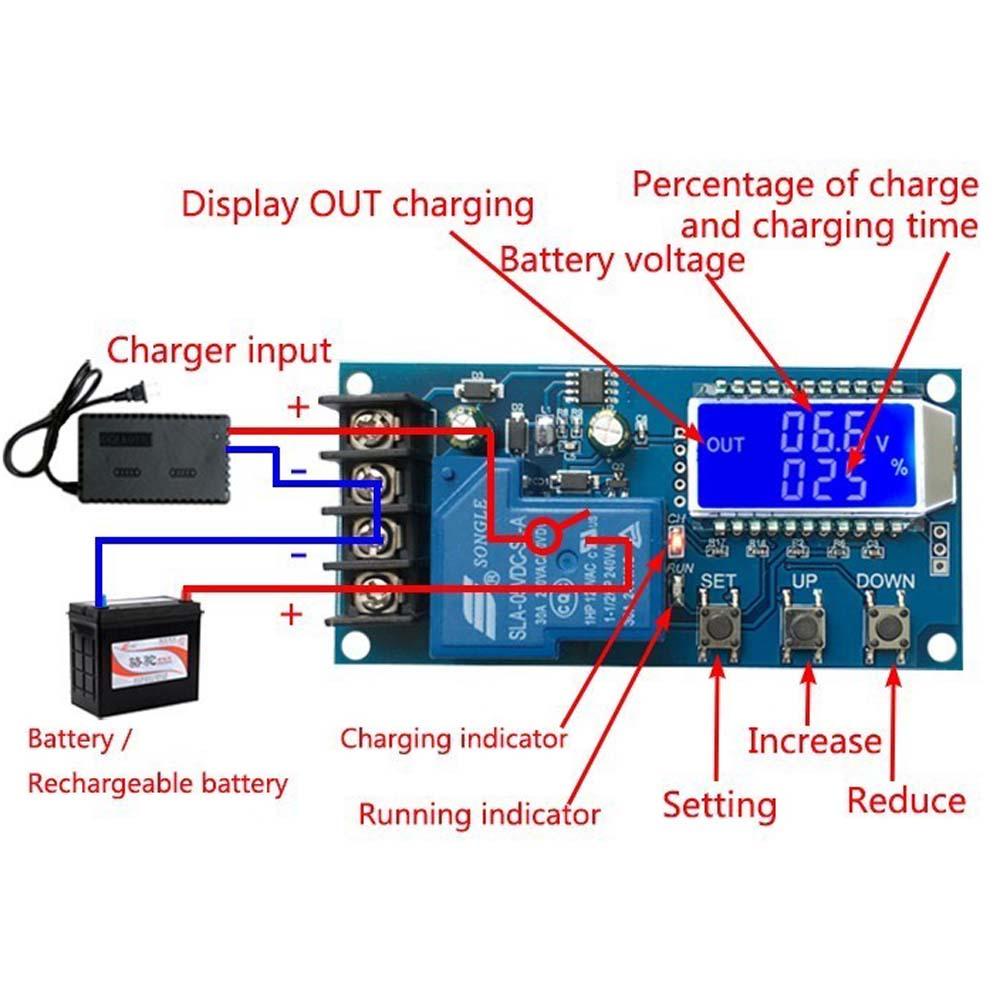NICKOLAS Bộ Điều Khiển Sạc Pin Năng Lượng Mặt Trời XY-L10A 6-60V Màn Hình LCD