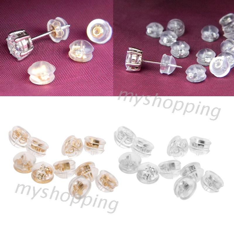 Set 10 Bông Tai Hình Nấm Mạ Vàng 18k S925