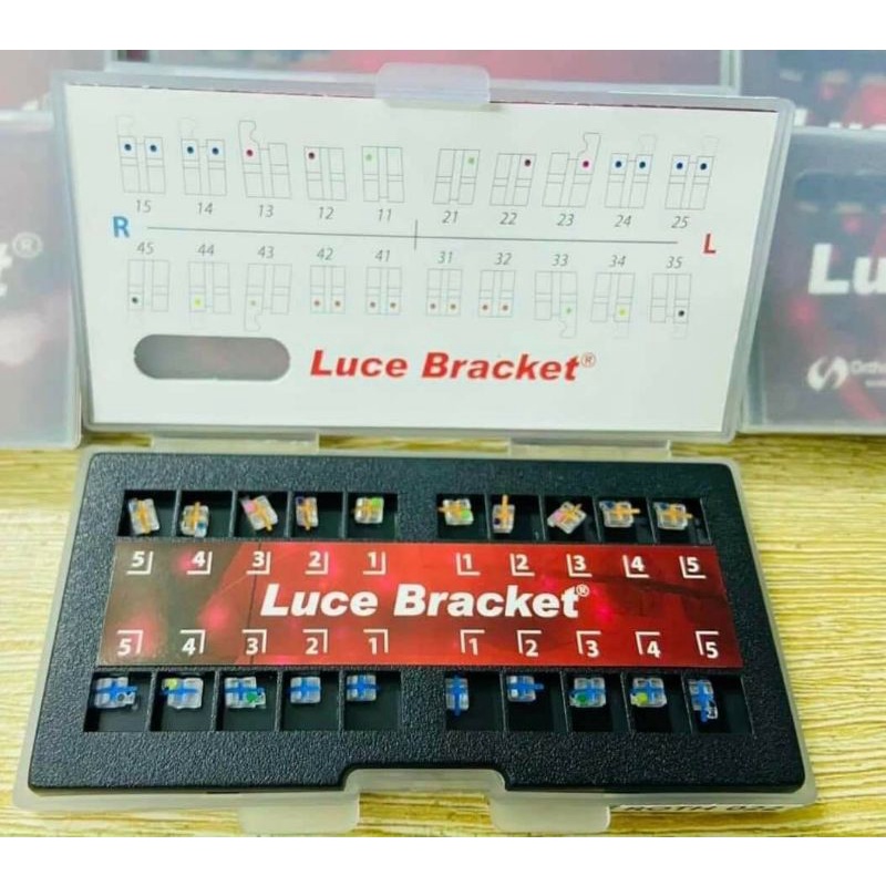MẮC CÀI SỨ PHA LÊ LUCE BRACKET CHỈNH NHA NIỀNG RĂNG