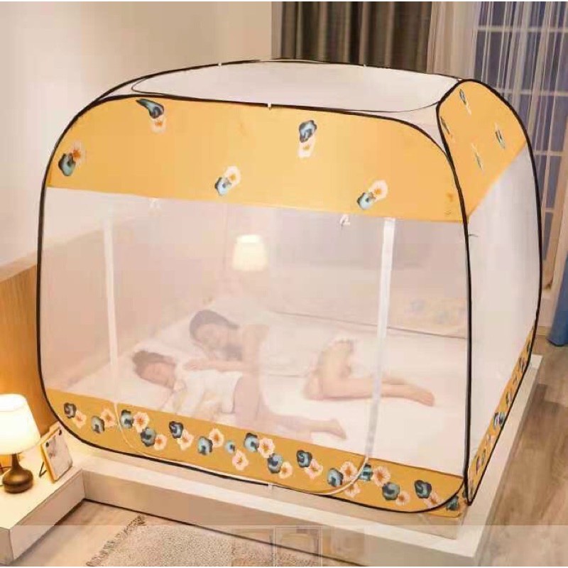 Màn bung đỉnh vuông cao cấp loại 1 kích thước 2m*2m2