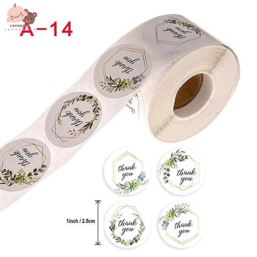 Cuộn Sticker Nhãn Dán &quot;Thank You&quot; Dùng Cho Văn Phòng Sáng Tạo