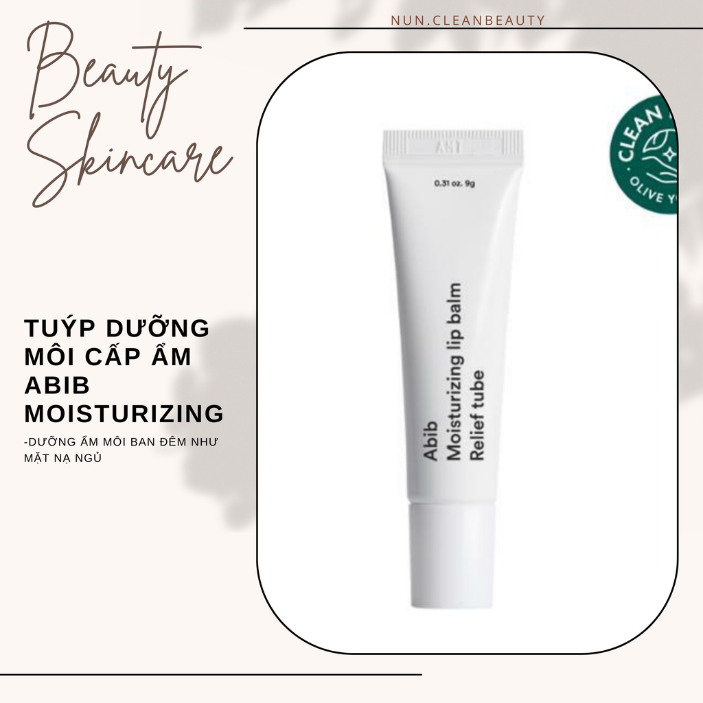 Tuýp dưỡng môi cấp ẩm Abib Moisturizing [nun.cleanbeauty]
