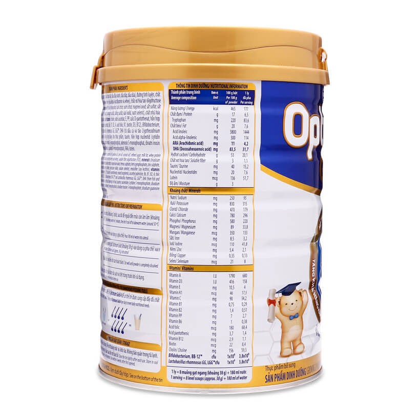 SỮA BỘT OPTIMUM GOLD 4 850G MẪU MỚI