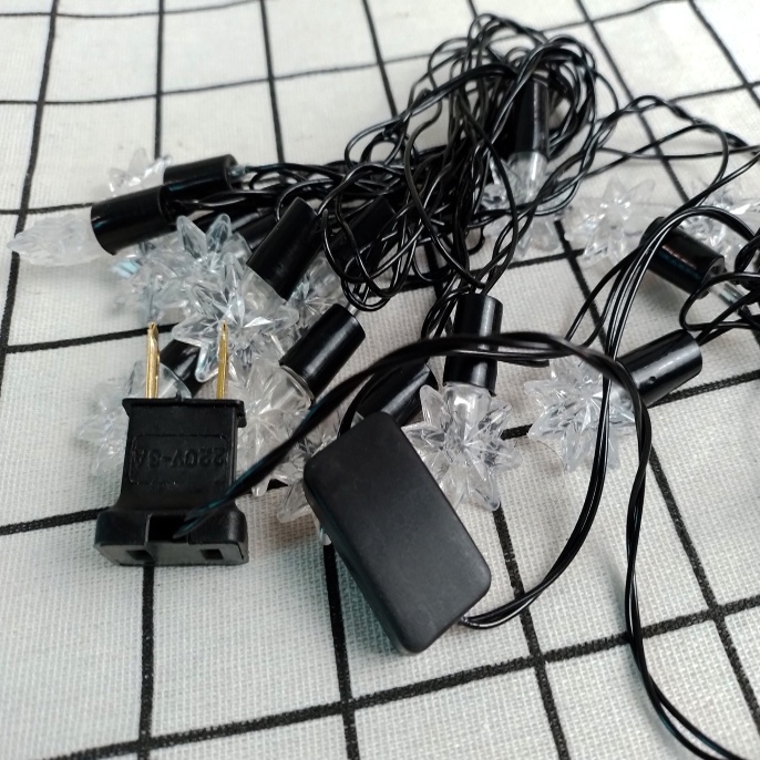 Dây đèn led đổi màu ngôi sao 7 cánh-dây đen 4m nhiều màu siêu đẹp mẫu mới 2022