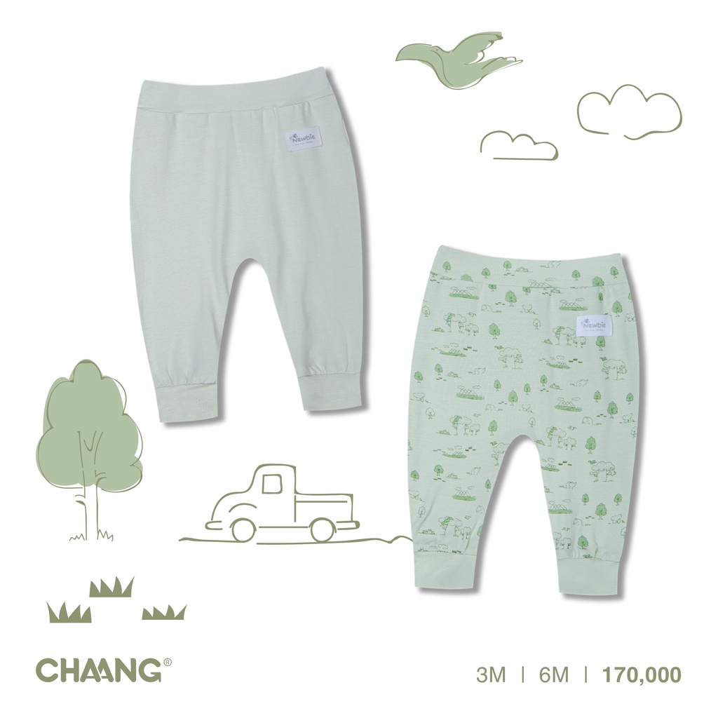 Chaang Set quần dài Jungle nhiều màu cho bé sơ sinh AW2021D16