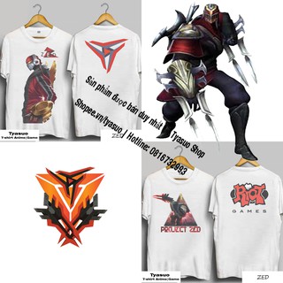 [Kèm Voucher FreeShip] Áo ZED | Áo Thun Liên Minh lol | Áo Thun ZED 2 hình