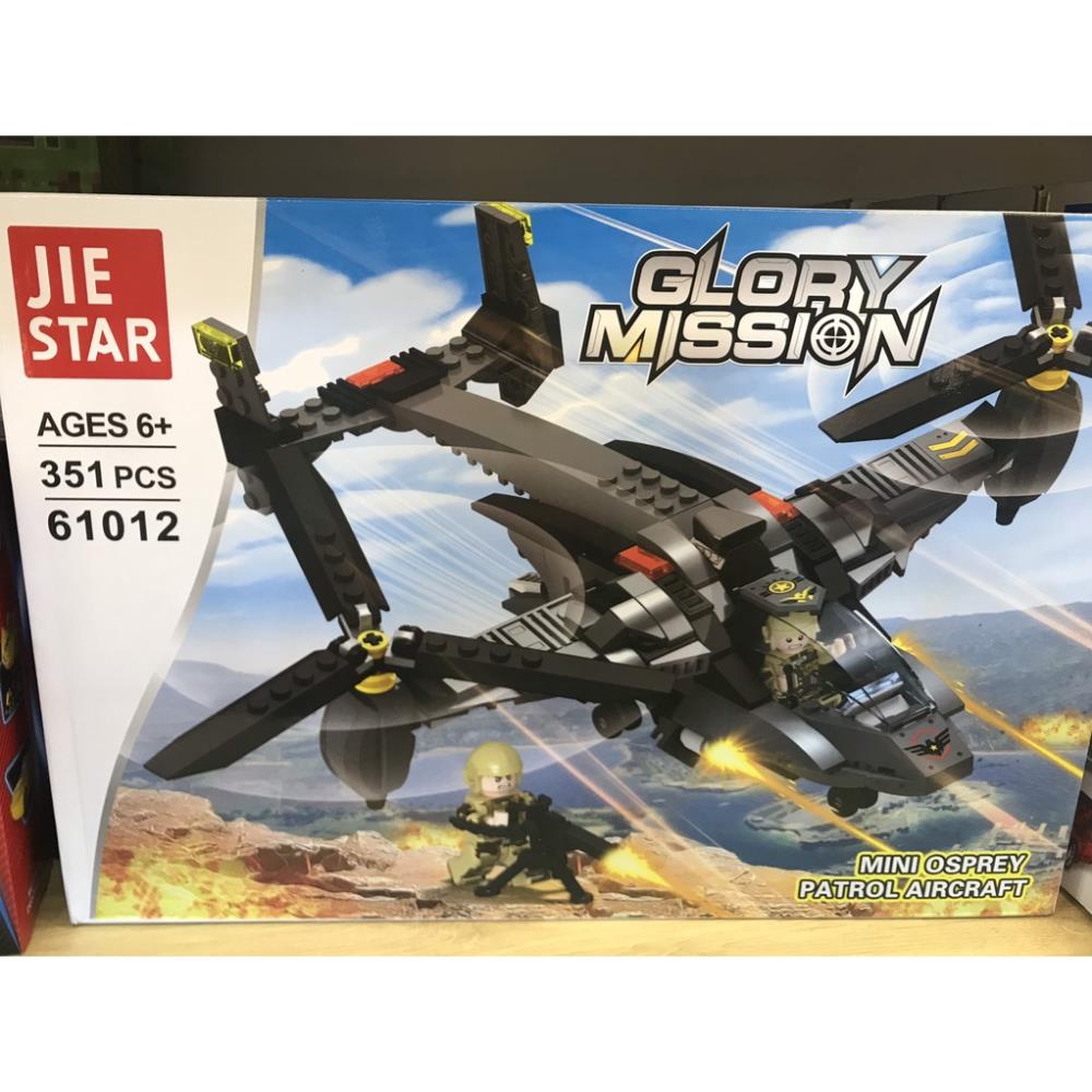 Bộ Lego lắp ráp Glory Mission Máy bay chiến đấu