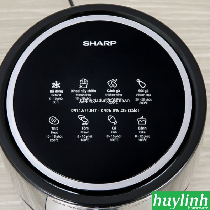 [Mã ELMS4 giảm 7% đơn 500K] Nồi chiên không dầu Sharp KF-AF42MV-ST - 4.2 lít