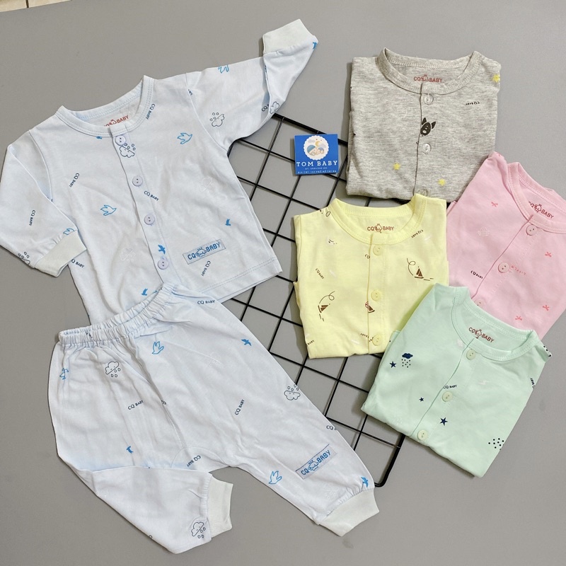 Bộ dài tay sơ sinh CQ Baby cho bé yêu