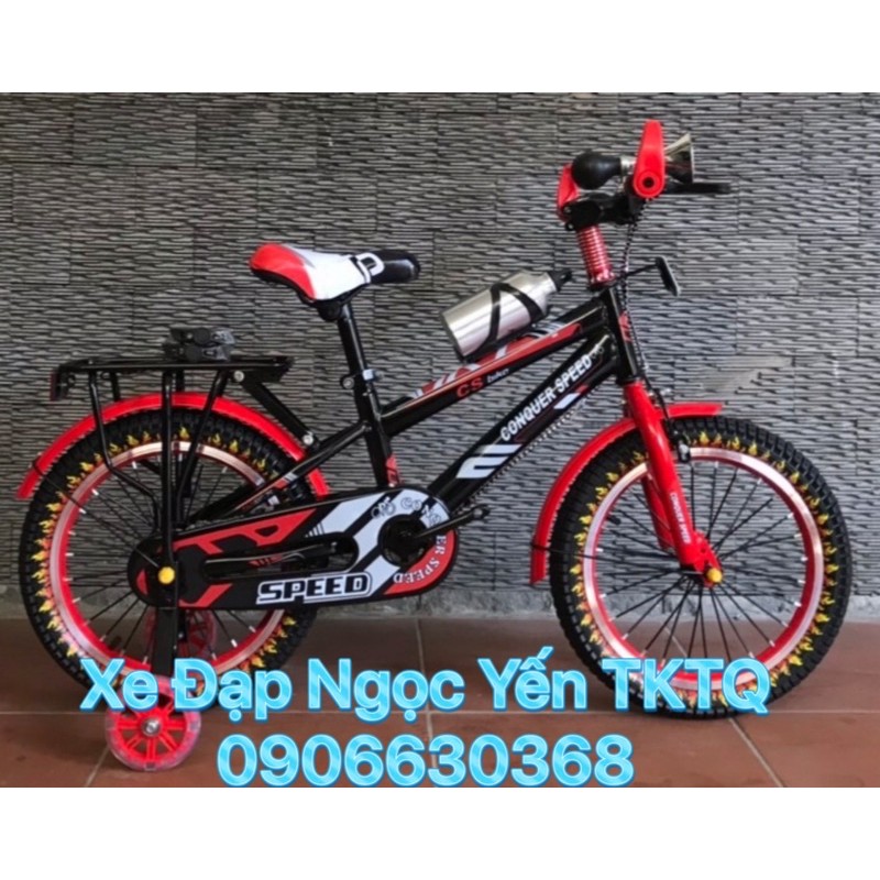 XE ĐẠP TRẺ EM 16IN CONQUER SPEED VÀNH NHÔM CAO CẤP NEW
