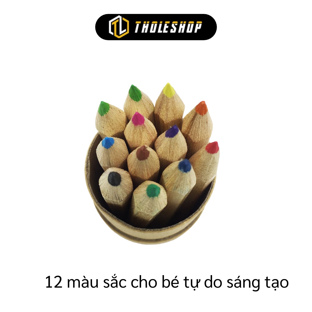 Bút Chì Màu - Combo 12 Bút chì Màu Cho Bé ( Có Chuốt), Nguyên Liệu Cao Cấp 6900