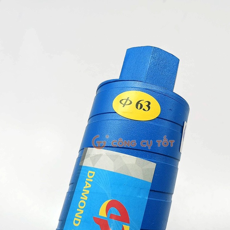 Mũi khoét tường khô kim cương mạ điện ren nối M22 Ø63 x 370mm