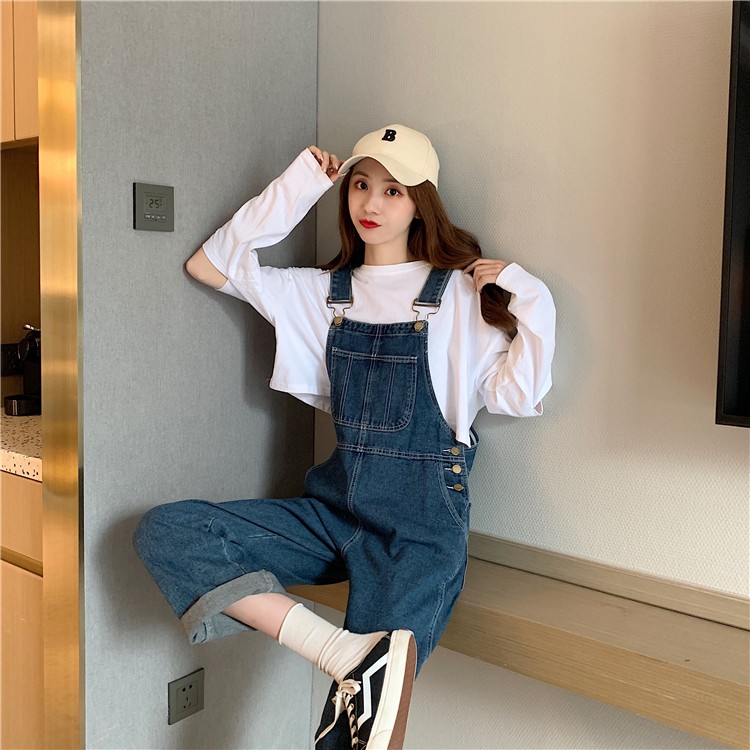 SẴN M Yếm Bò Dài Dành Cho Bạn Nữ - Đủ Size - Màu Xanh Đậm | BigBuy360 - bigbuy360.vn